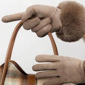 Women's Winter Suede Gloves